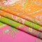 1 Panel Paisley Stripes and Squares Cotton Voile Cypress Daydreams Print Fabric
